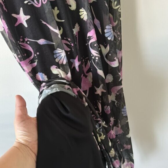 Torrid Women Disney The Little Mermaid Midi Mesh T-Shirt Dress Plus Size 1 NWT - Picture 9 of 13